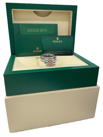 MINT PAPERS Rolex DateJust 36 BLACK DIAMOND 18k Gold JUBILEE 36mm 126231 BOX