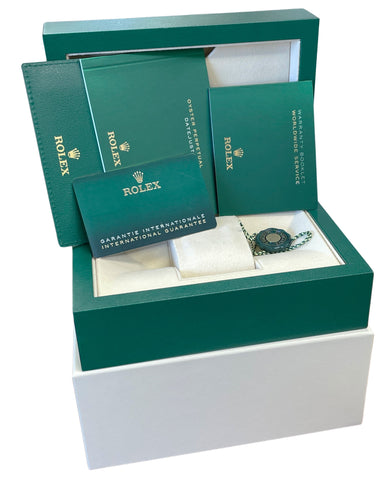 MINT PAPERS Rolex DateJust 36 Champagne Palm Motif Gold Jubilee 126233 Watch BOX