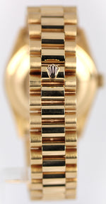UNPOL. Rolex Day-Date President 18k Yellow Gold DIA Rubies MOP 36mm 18388 Watch