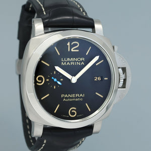 PAPERS Panerai Luminor Marina PAM01312 Black 44mm Steel Automatic Dive Watch