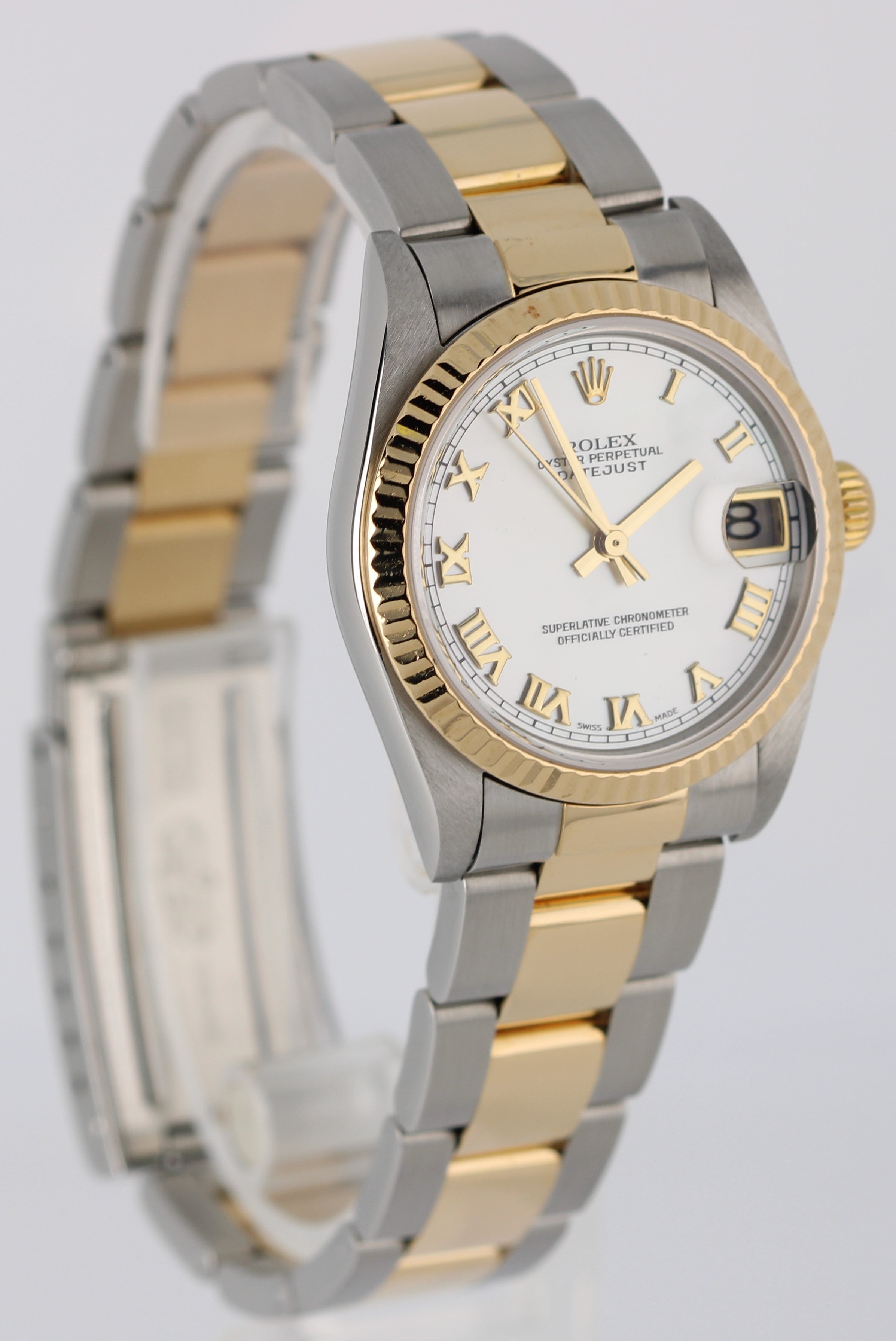 Rolex Datejust 31 Two-Tone 18k Yellow Gold Steel MOTHER OF PEARL 78273 Watch