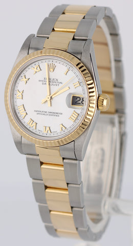 Rolex Datejust 31 Two-Tone 18k Yellow Gold Steel MOTHER OF PEARL 78273 Watch