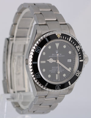 Rolex Sea-Dweller PAPERS Stainless Steel Black 40mm Automatic 16600 Watch BOX