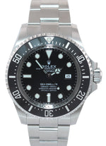 MINT 2022 Rolex Sea-Dweller Deepsea Black 126660 44mm Steel Watch Box