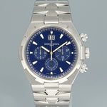 MINT Vacheron Constantin Overseas Blue 49150 42mm Steel Chronograph Watch