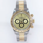 Rolex Daytona 16523 Zenith Floating Cosmograph Champagne Gold Two Tone Watch
