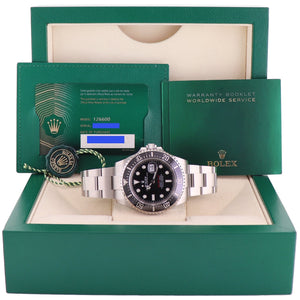 2021 MINT PAPERS Rolex Red Seadweller SD43 126600 43mm Mark 2 Watch Box