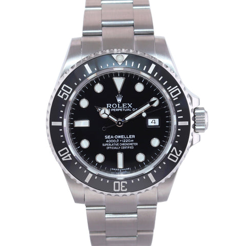 MINT 2015 PAPERS Rolex Sea-Dweller 116600 Steel 40mm Black Ceramic Dive Watch Box