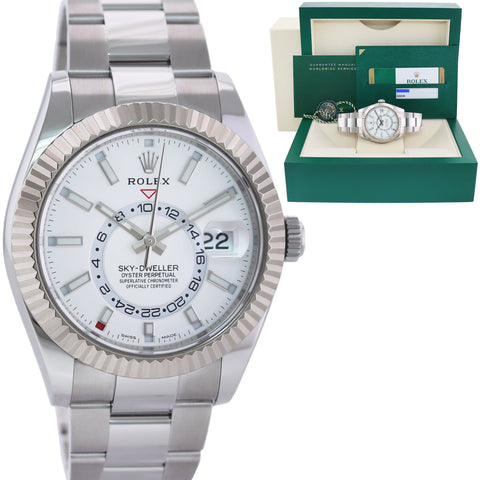 MINT PAPERS Rolex White Sky-Dweller White Gold 42mm 326934 Watch Box
