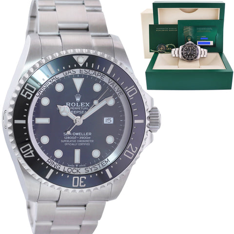 NEW 2021 PAPERS Rolex Sea-Dweller Deepsea Black 126660 44mm Steel Watch Box