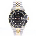 1988 Rolex GMT-Master 16753 Jubilee Two-Tone Yellow Gold and Steel Black Dial Watch
