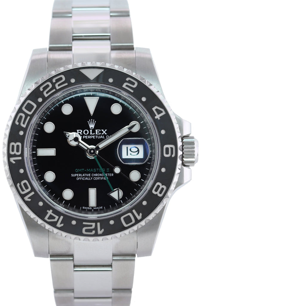 MINT 2016 PAPERS Rolex GMT Master II 116710 Steel Ceramic 40mm Black Watch Box