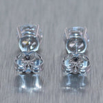 GIA 1.42ctw Round Brilliant D SI2-I1 Diamond 14k White Gold Stud Earrings