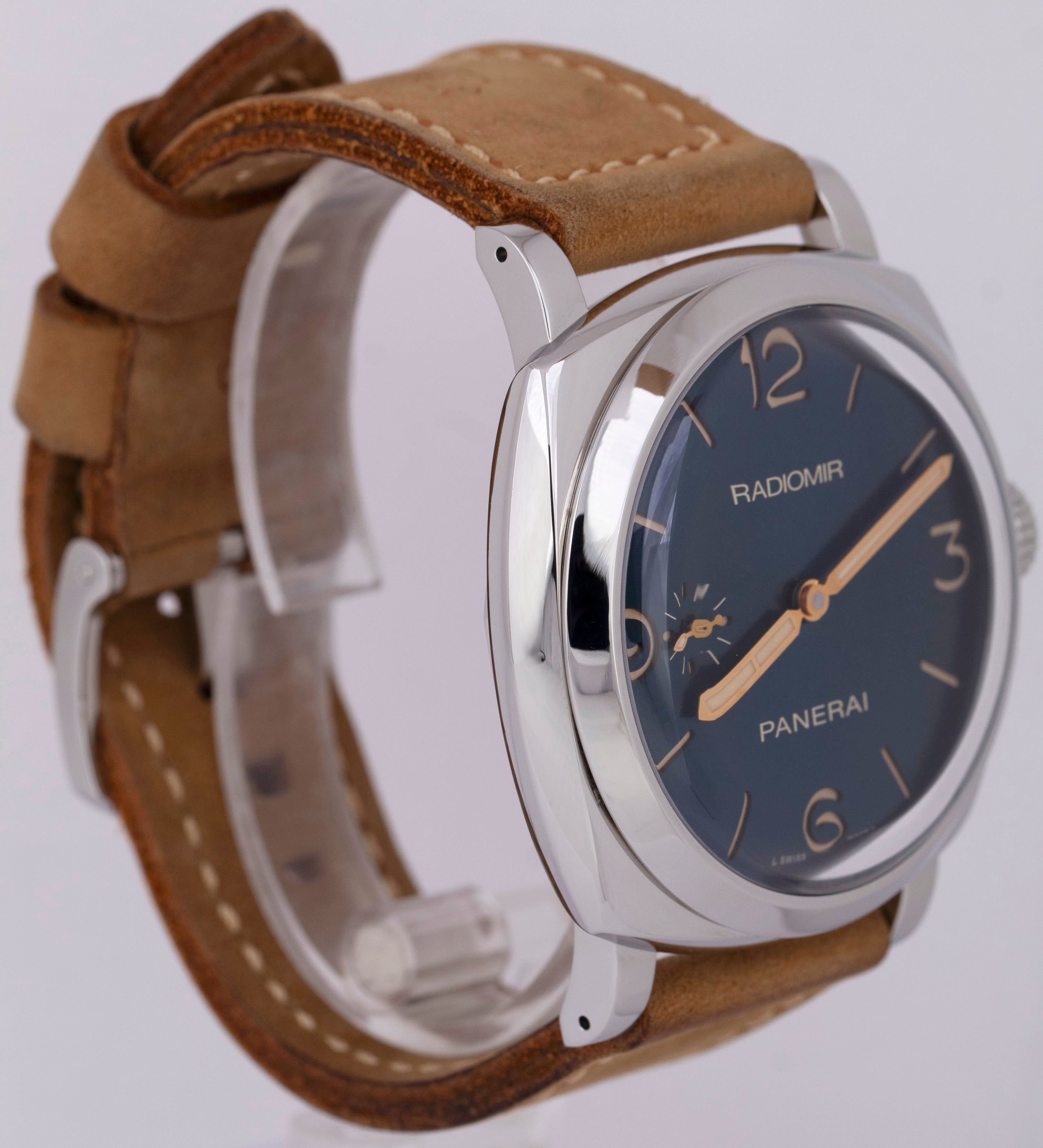 MINT PAPERS Panerai PAM 690 Radiomir Stainless Steel Blue 47mm PAM00690 B+P