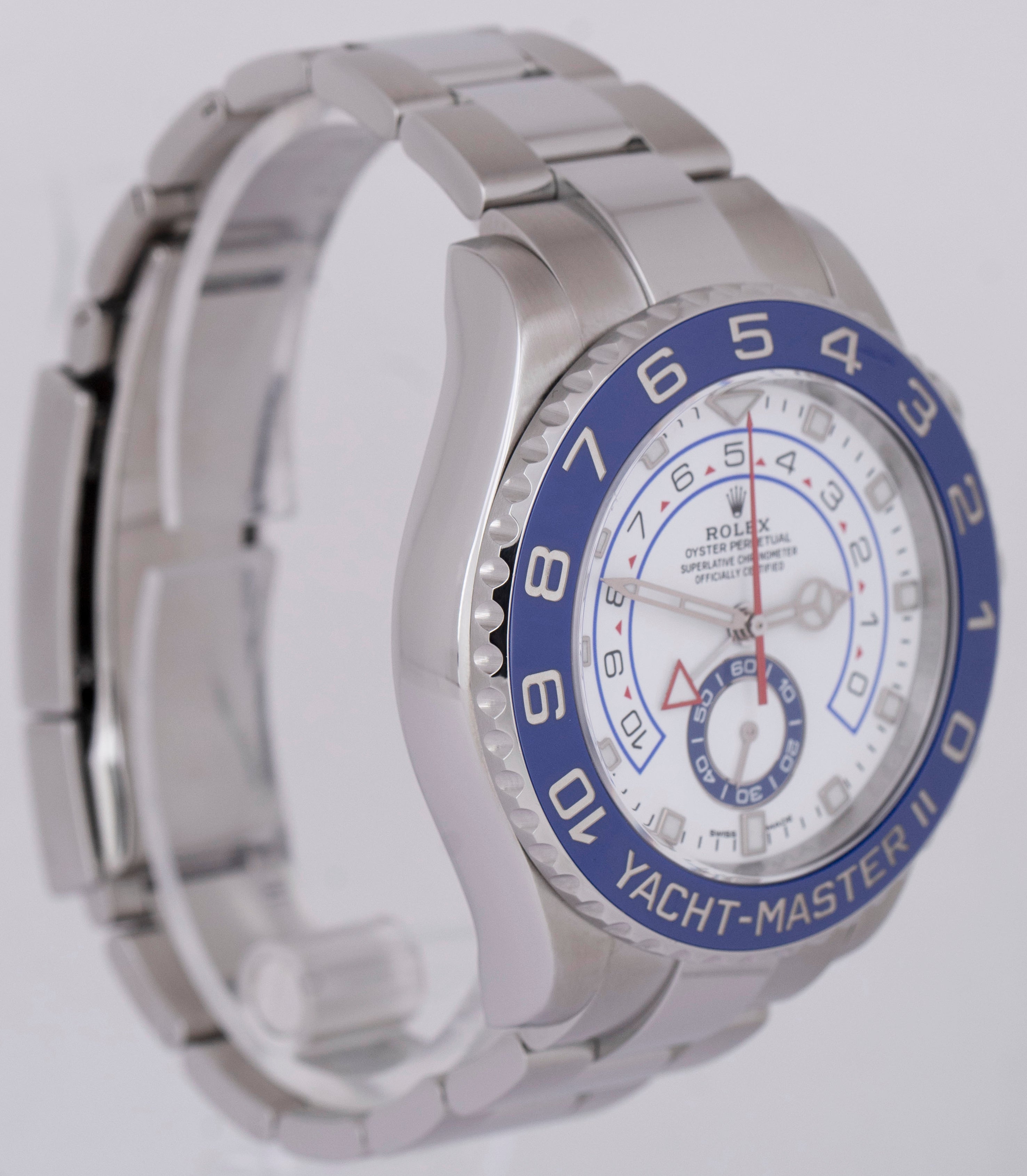 MINT 2023 Rolex Yacht-Master II NEW HANDS 44mm Blue Stainless Steel Watch 116680