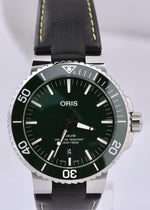 PAPERS Oris Aquis GREEN Steel 43.5mm 01 733 7730 4157-07 5 24 10E Watch BOX