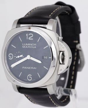 MINT Panerai Luminor Marina 1950 Black Stainless Steel 44mm Watch PAM00312 BOX