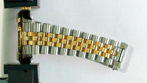 UNPOLISHED Rolex DateJust 36mm NO-HOLES Champagne 18K Gold Steel JUBILEE 16233