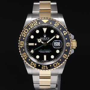 MINT 2016 Rolex GMT-Master 2 Ceramic 116713 Black Two Tone Steel Gold Watch Box
