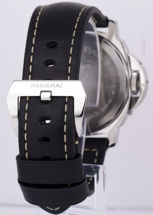 MINT PAPERS Panerai Luminor Marina WHITE Leather Steel 44mm Watch PAM00003 BOX