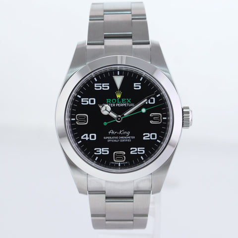 MINT 2021 Rolex 116900 Black Arabic Dial 40mm Steel Green Watch Box