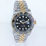 2023 NEW PAPERS Rolex GMT Master Gold Two Tone Jubilee Black 126713 GRNR Watch