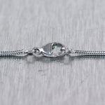 Modern Platinum 0.75ct Solitaire Diamond 19" Necklace