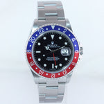 MINT 2002 Rolex GMT-Master 2 II Pepsi Blue Red Steel  16710 40mm Watch Box