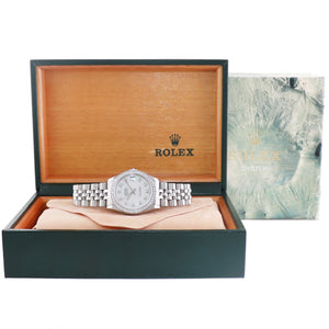 DIAMOND Pearl Ladies Rolex Midsize 31mm Datejust Jubilee Steel 68274 Watch