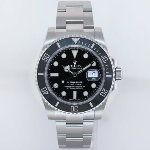 MINT 2019 PAPERS Rolex Submariner Date 116610 Steel Black Dial Ceramic Watch Box