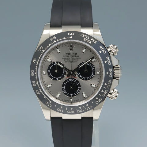 MINT 2022 Rolex Daytona White Gold 116519LN Ceramic Silver Panda Watch Box