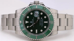 Rolex Submariner HULK Green Ceramic Stainless Steel 40mm 116610 LV Watch