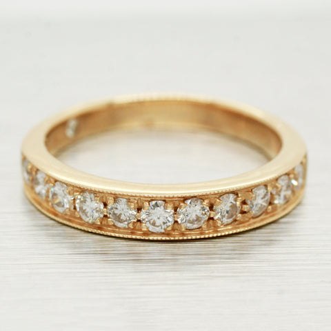 Sonia B Channel Set Diamond Ring - 14k Yellow Gold Band - Size 9