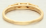 Vintage 0.35ctw Three Baguette Cut Diamonds Band Ring in 14k Yellow Gold Size 7