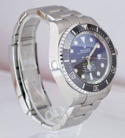 MINT Rolex Sea-Dweller Deepsea James Cameron Blue Black Steel 44mm Watch 126660