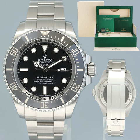 MINT 2015 Rolex Sea-Dweller DEEPSEA 116660 Steel 44mm Black Ceramic Watch Box