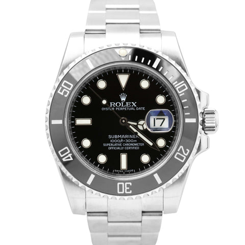 Rolex Submariner Date Black Ceramic 40mm Stainless Steel Oyster 116610 LN Watch