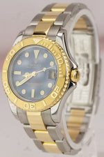 2006 Rolex Yacht-Master Midsize Blue Two-Tone 18K Yellow Gold 35mm Watch 168623