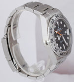 NEW STICKERED 2021 Rolex Explorer II 42mm Black Orange Steel Date Watch 226570