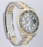 MINT Rolex Submariner Date Ceramic Two-Tone Gold Black Dive Watch 116613 LN