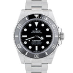 BRAND NEW 2021 Rolex Submariner 41mm No-Date Black Ceramic Watch 124060 LN B+P