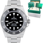 BRAND NEW JAN. 2022 Rolex Submariner 41mm No-Date Black Ceramic Watch 124060 LN