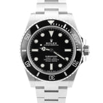 MINT 2021 Rolex Submariner 41mm No-Date Black Ceramic Stainless Watch 124060