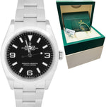 2022 Rolex Explorer I Black 36mm Stainless Steel Oyster Watch 124270 BOX PAPERS