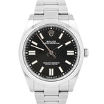 Rolex Oyster Perpetual 41mm BLACK Stainless Steel Oyster Automatic Watch 124300