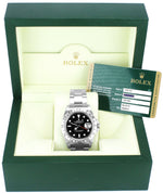 2008 UNPOLISHED Rolex Explorer II 16570 Z No Holes Black Date GMT 40mm Watch