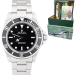 2004 Rolex Submariner No-Date Stainless Steel Black 40mm Watch 14060M BOX PAPERS