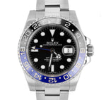 MINT 2014 Rolex GMT Master II Batman Blue Black Ceramic 116710 BLNR Date Watch