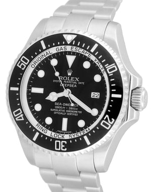 MINT Rolex Sea-Dweller Deepsea Stainless Steel 44mm Black Dive Watch 116660 BOX