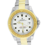 ENGRAVED Rolex Yacht-Master 40mm 18K Two-Tone Steel Gold White Date Watch 16623